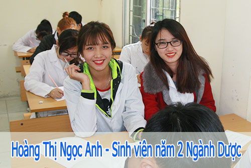 Hoàng Thị Ngọc Anh sinh viên năm 2 Ngành Dược tại Trường Cao đẳng Y Dược Pasteur