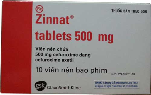 Hướng dẫn liều lượng khi sử dụng thuốc Zinnat tablets 500mg